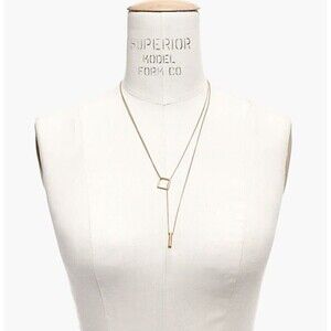 Madewell Necklace Woman Fashion 18K Gold Plated Stainless Steel Layers Geometric